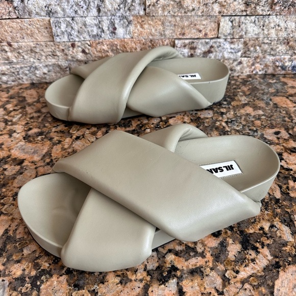 Jil Sander Padded Leather Sandal - Picture 7 of 11